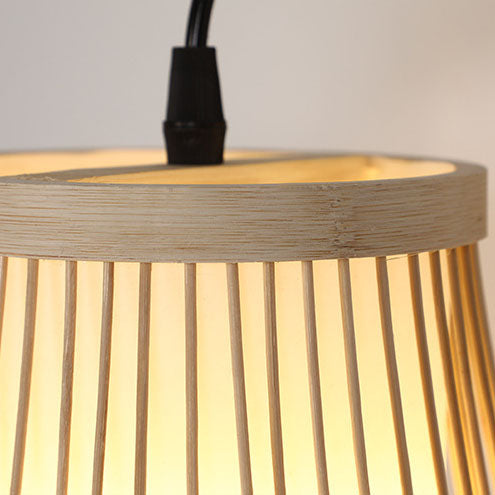 Weaving Bamboo Cage Shape Wall Lamp