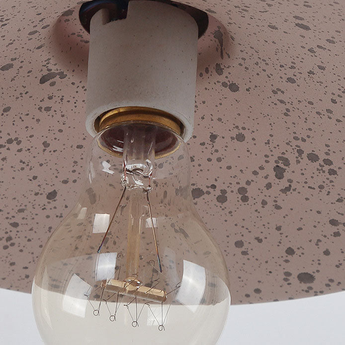 Metal Plate Bowl Patio Outdoor Light