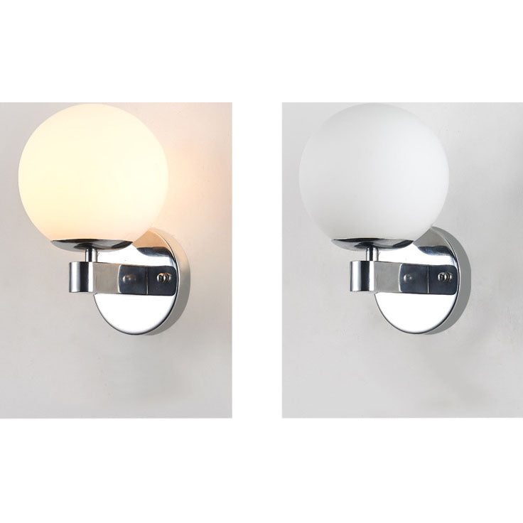 Minimal Round Head Iron Wall Lamp