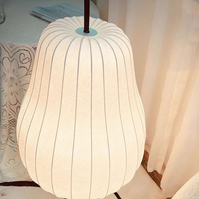 Pear Elliptical Iron Fabric Floor Lamp