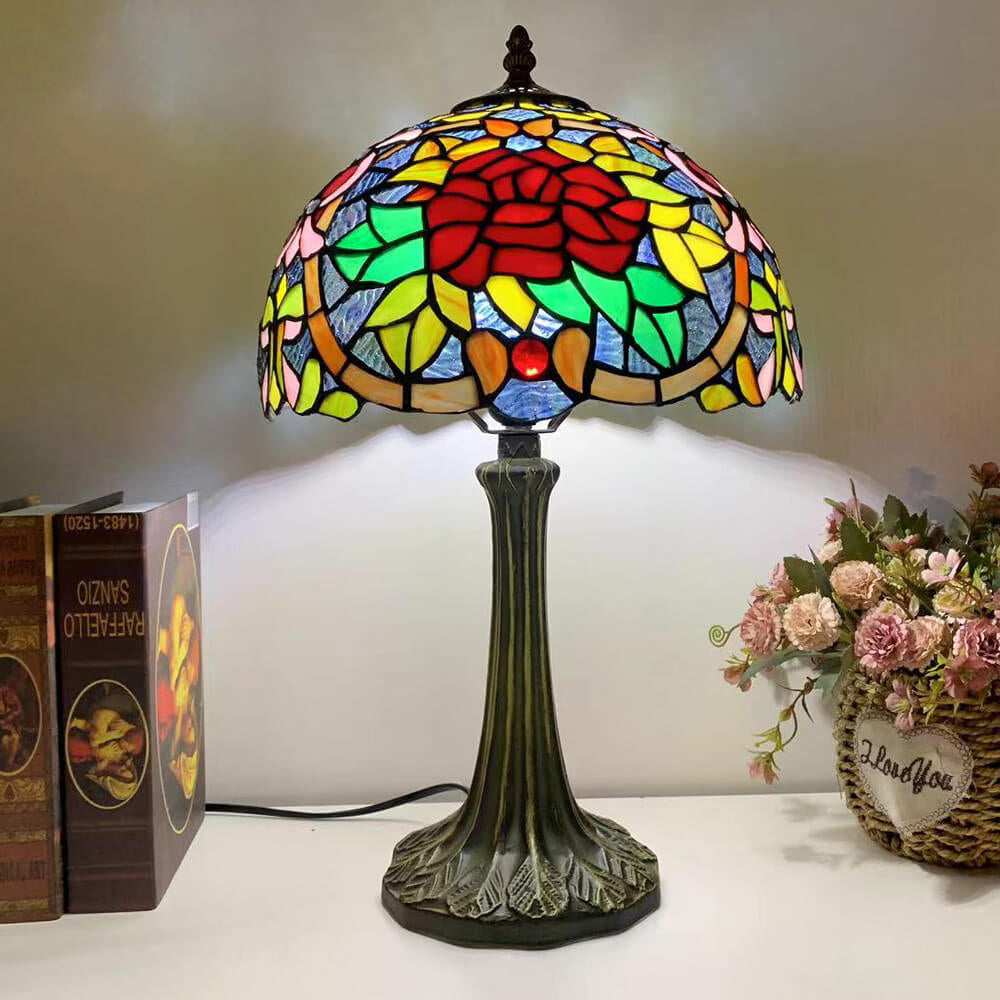 Half Round Rose Hardware Table Lamp