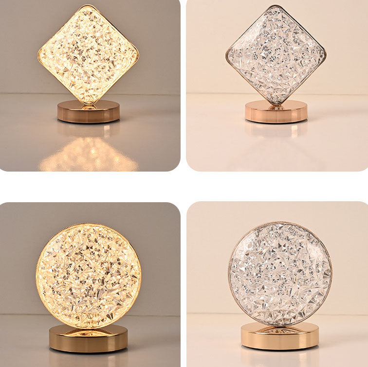 Acrylic Moon Star Geometry Table Lamp