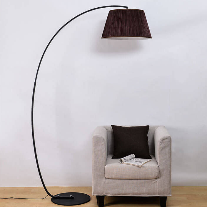 Solid Color Fishing Iron Floor Lamp