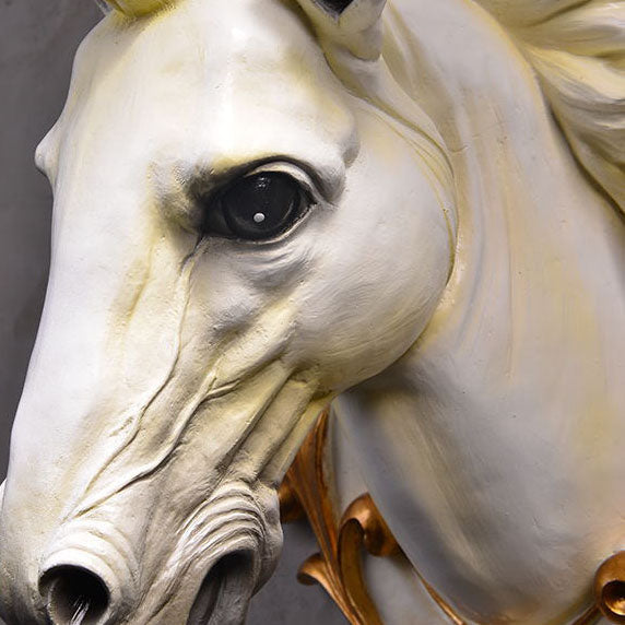 Eclectic Resin Horse Head Wall Lamp