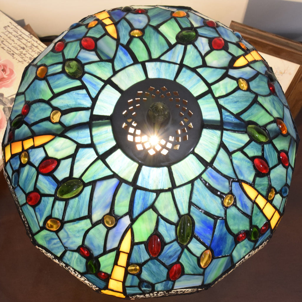 Aluminum Alloy Glass Dome Table Lamp