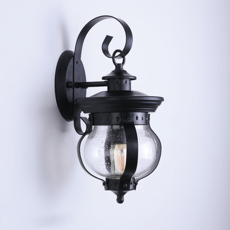 Curved Glass Outdoor Light