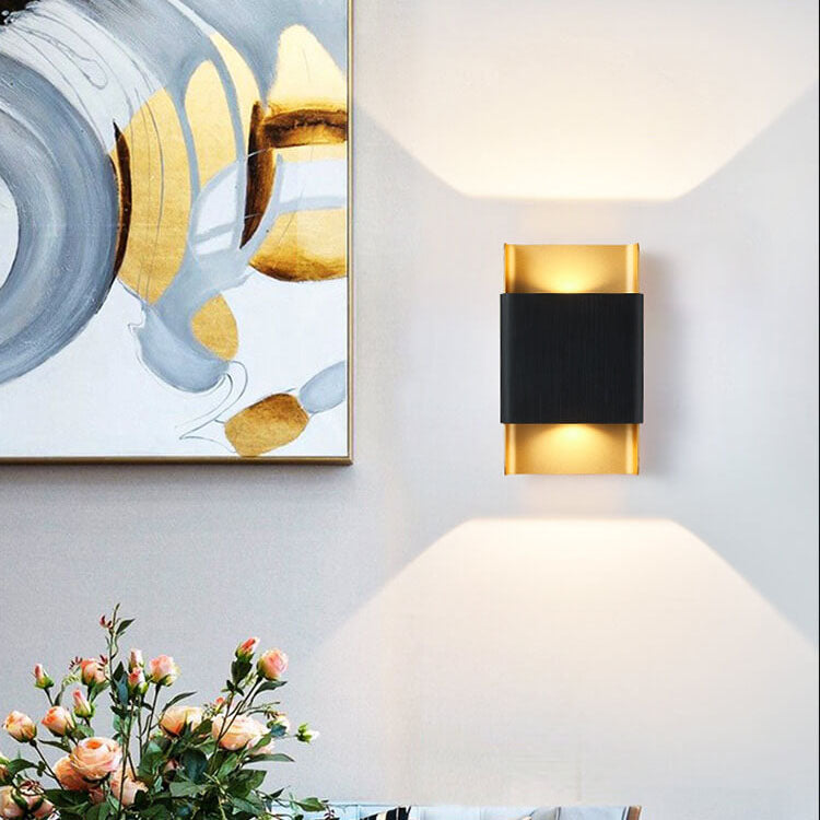 Rectangular Double-headed Aluminum COB Wall Lamp