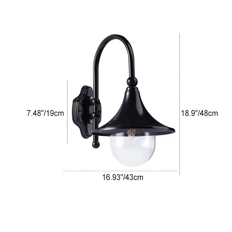 Aluminum Horn Shape Patio Outdoor Light