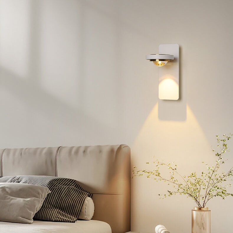 Aluminum Geometric Square Round Wall Lamp