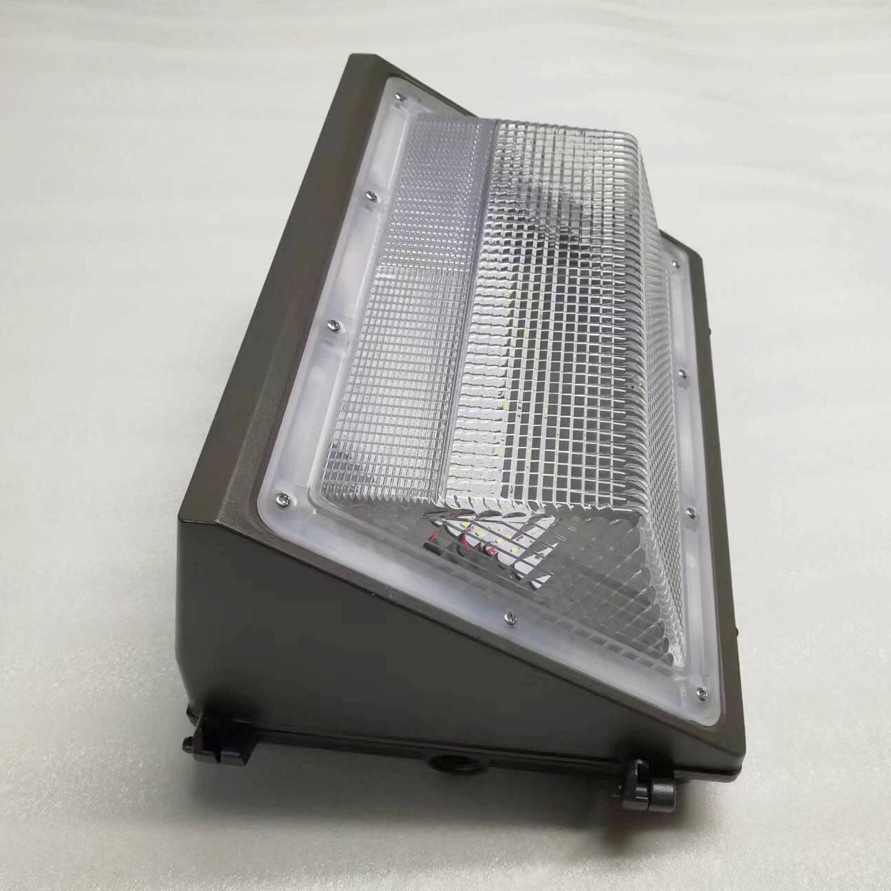 Black Die-Cast Aluminum Glass Outdoor Light