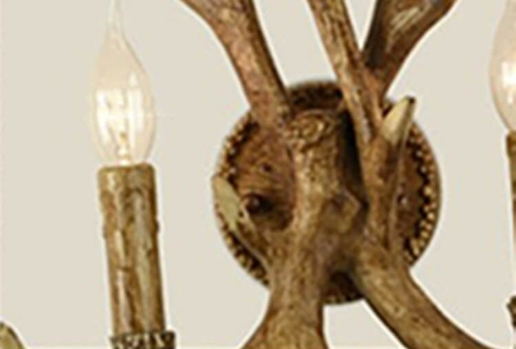 Resin Antler 2-Light Wall Lamp