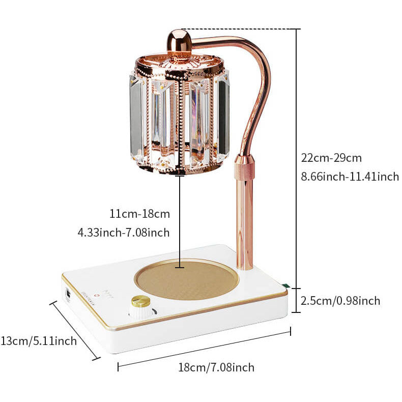 Round Plastic Glass Aroma Table Lamp
