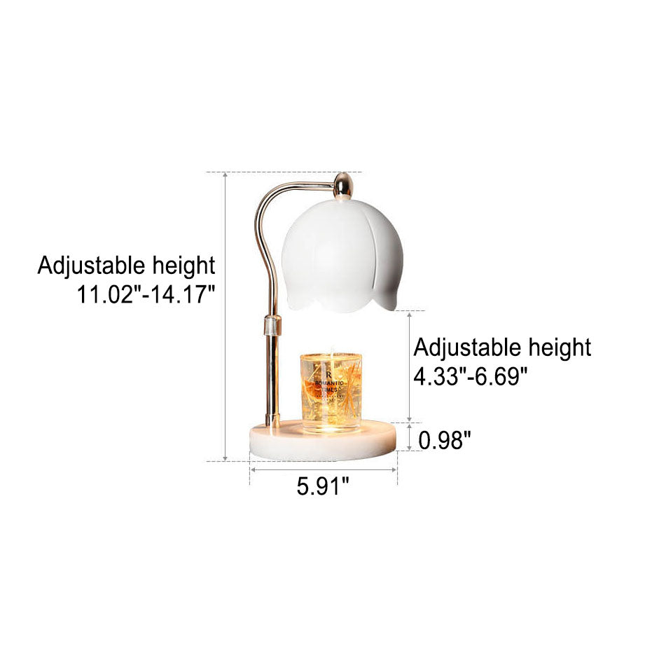 Marble Liftable Melting Wax 2-Light Table Lamp