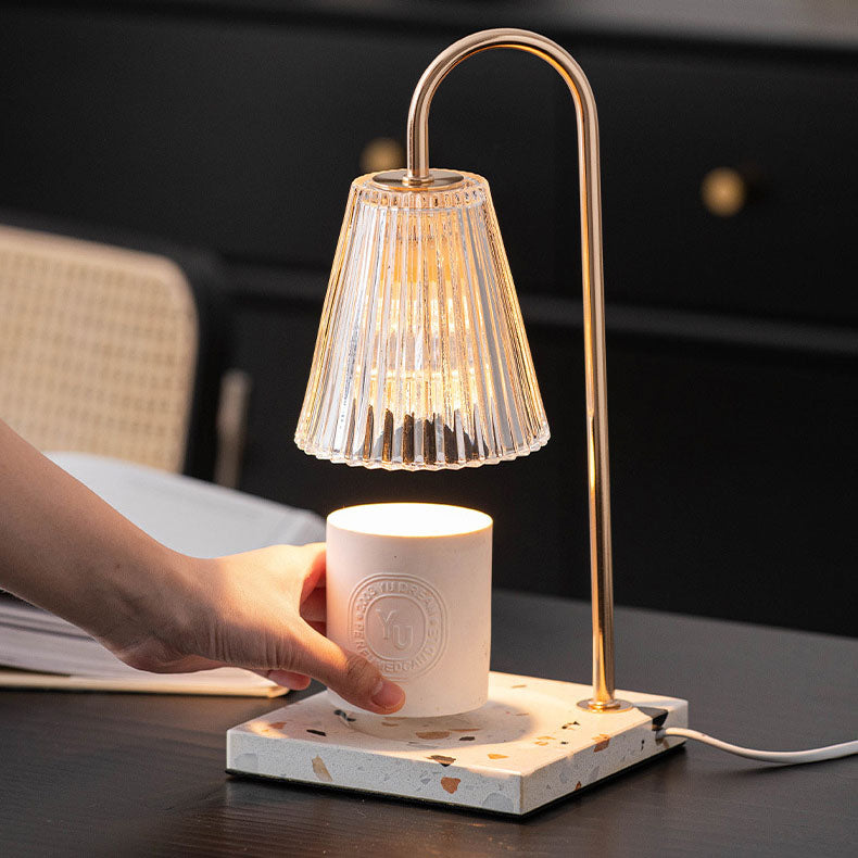 Terrazzo Glass Melting Wax Table Lamp