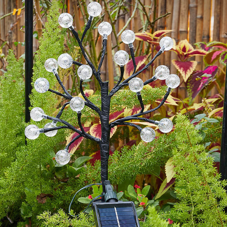 Solar Modern Simple Crystal Outdoor Light
