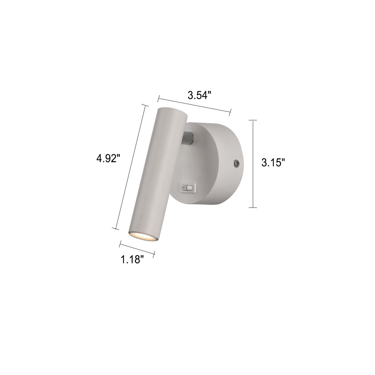 Solid Color Aluminum Wall Lamp