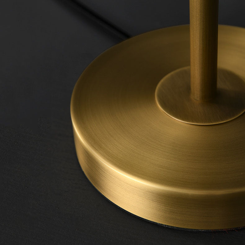 Gold Brass Finish Frame Table Lamp