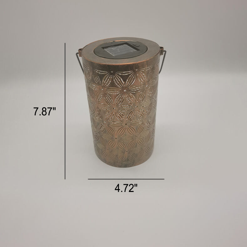 Solar Iron Cylinder Decorative Outdoor Light