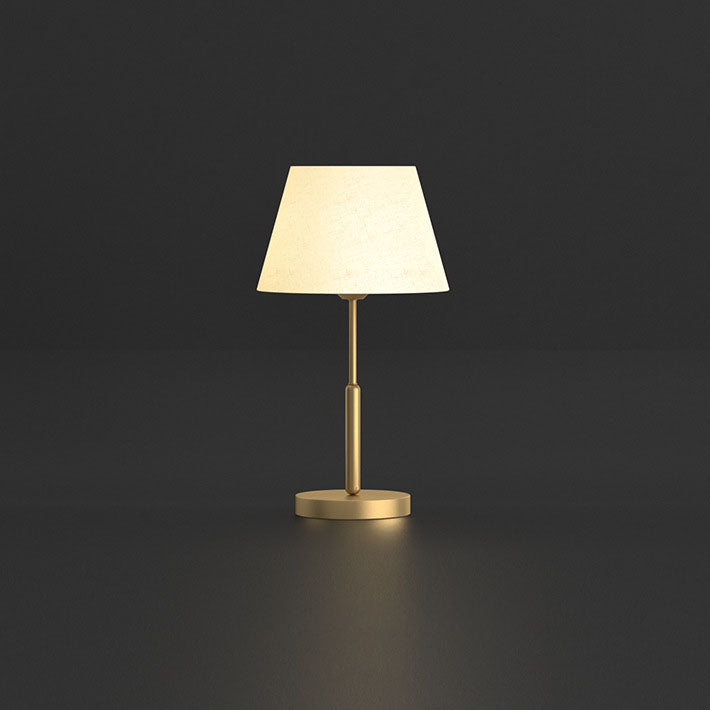 All Brass Fabric Table Lamp
