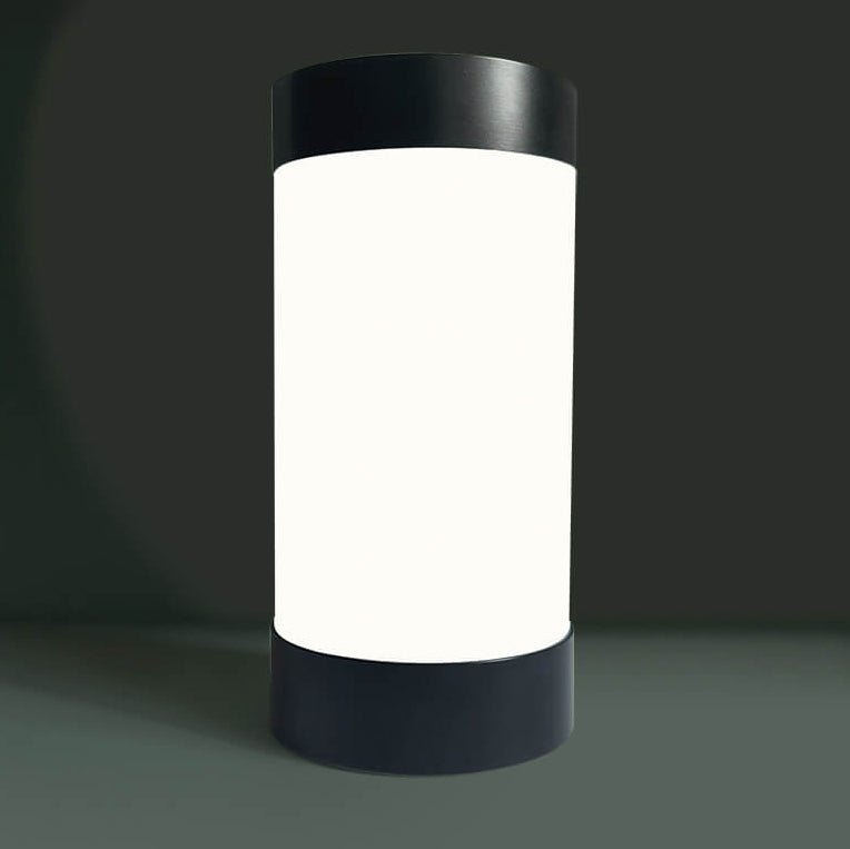 Cylindrical Aluminum Acrylic Table Lamp