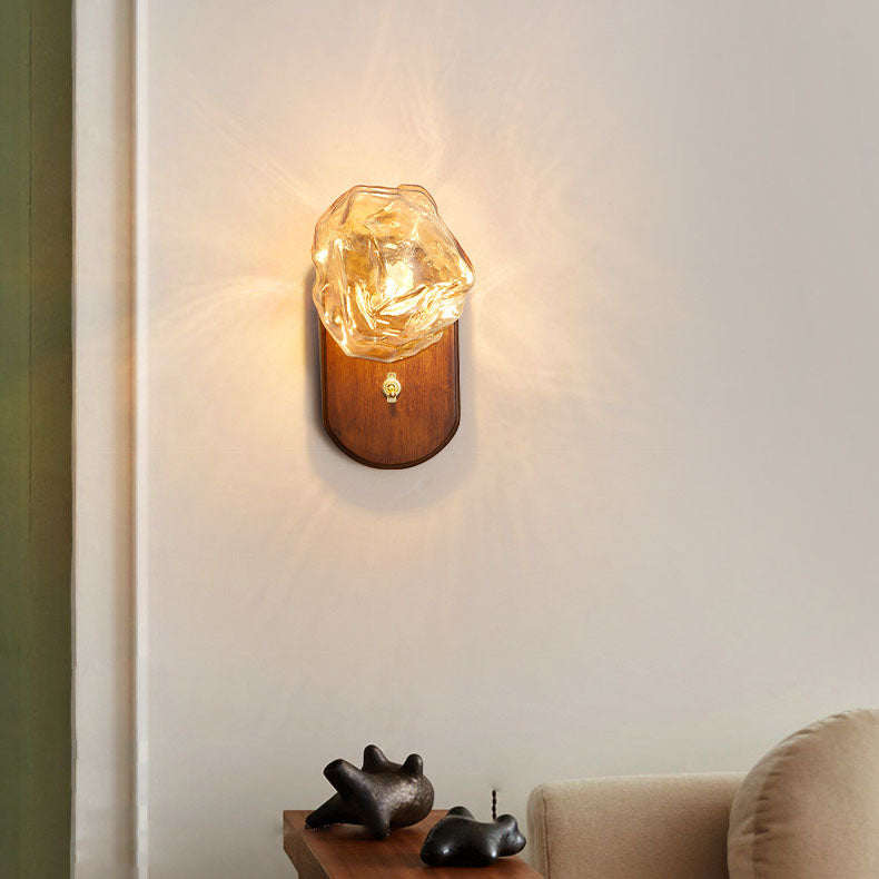 Oval Ice Cube Shape Wall Lamp