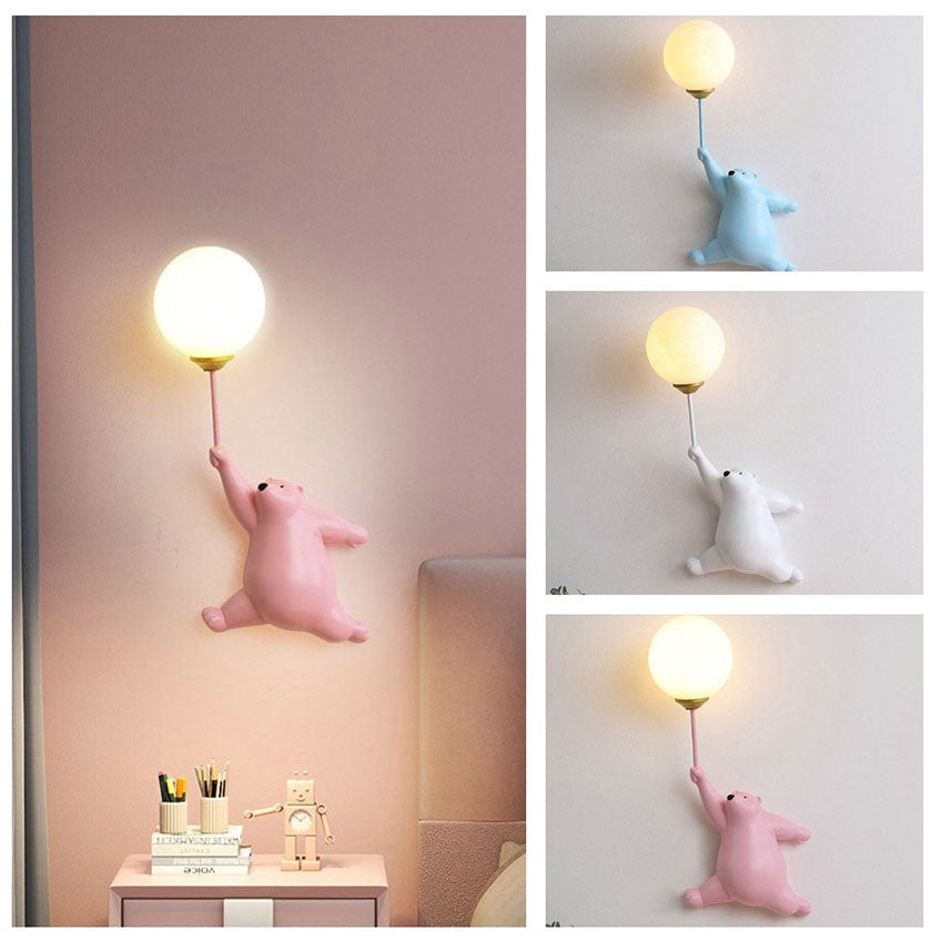 Bear Iron Glass Wall Lamp