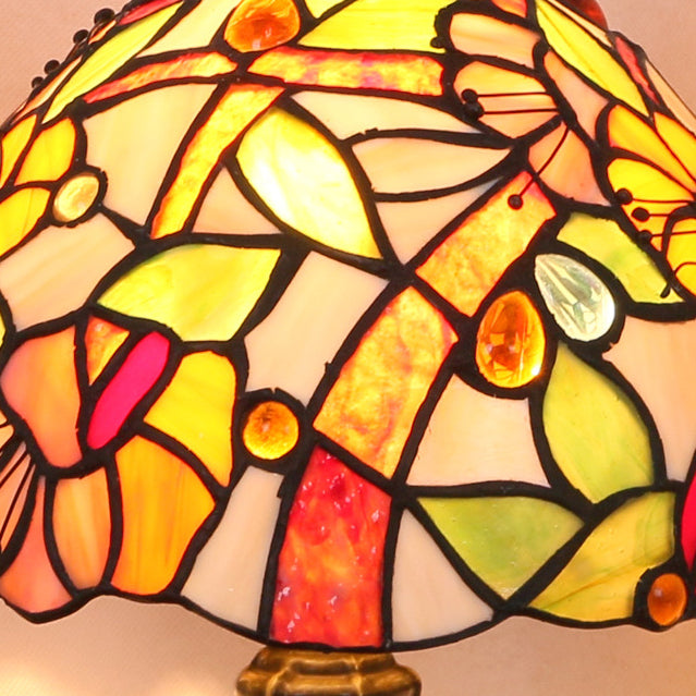 Dome Iron Stained Glass Table Lamp
