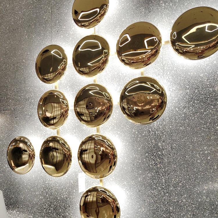 Titanium Round Circle 10/14/24 14-Light Wall Lamp