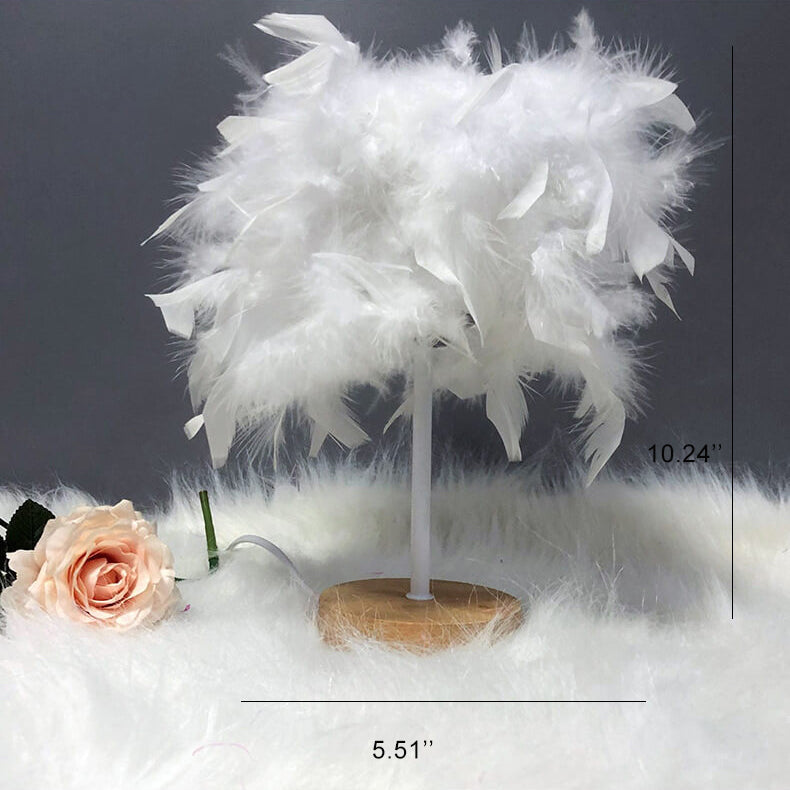 Feather Night Decorate Table Lamp