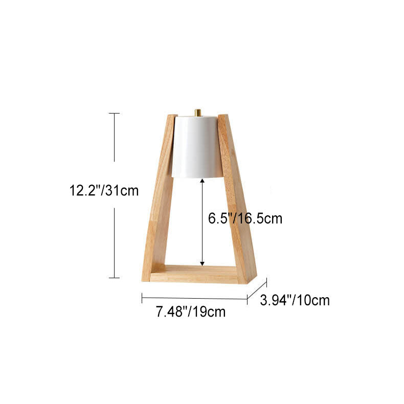 Cone Iron Log Melting Table Lamp