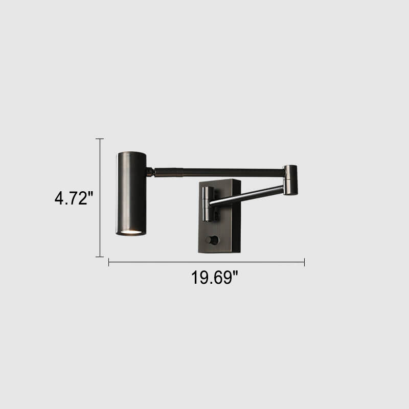 Copper Rotatable Eye Protection Wall Lamp