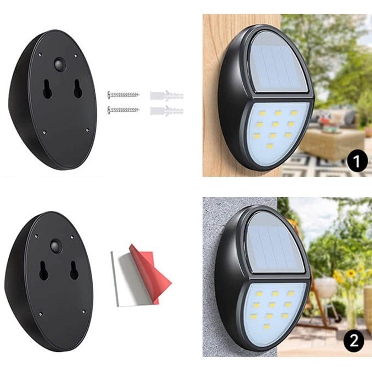 Oval Fence Outdoor Light