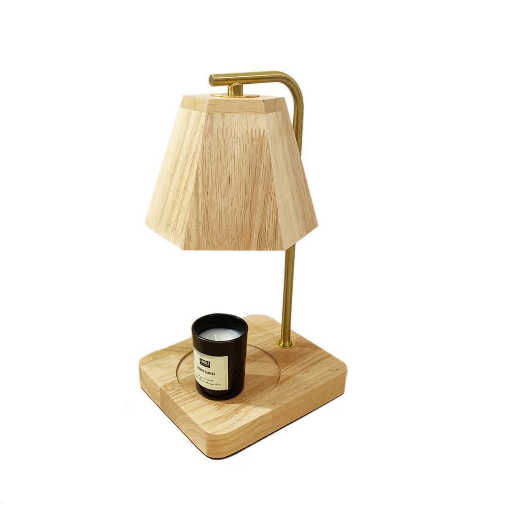 Wooden Hexagonal Liftable Melting Table Lamp
