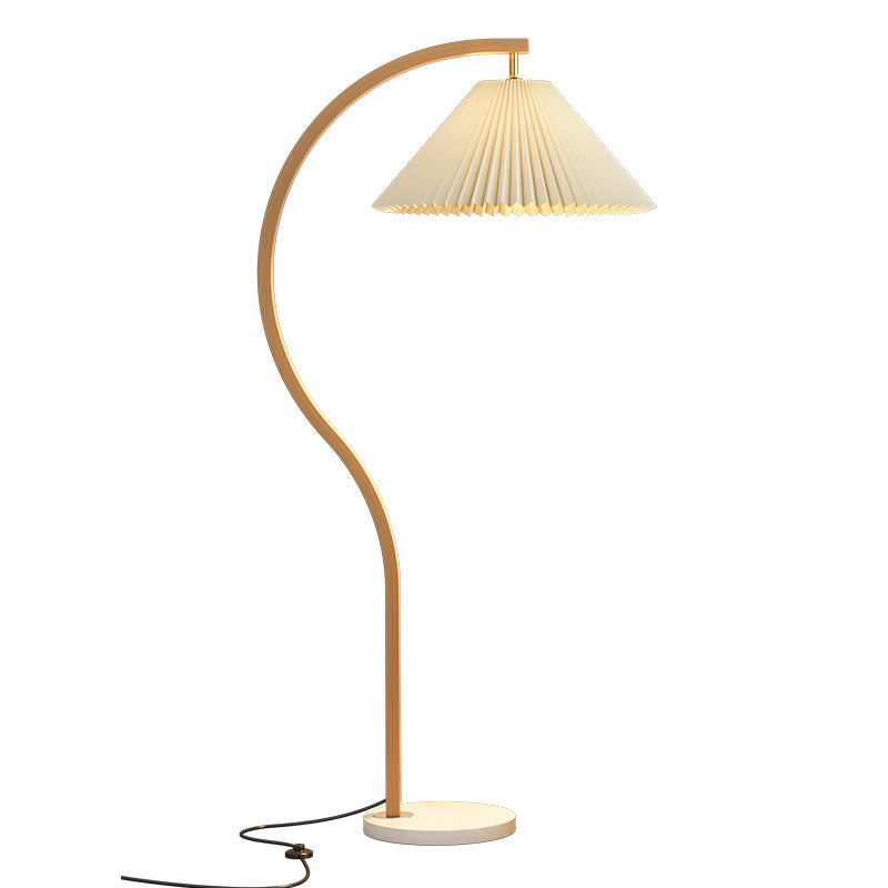 Modern Minimalist Pleated Fabric Floor Lamp