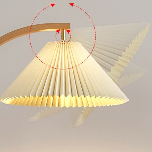 Modern Minimalist Pleated Fabric Floor Lamp