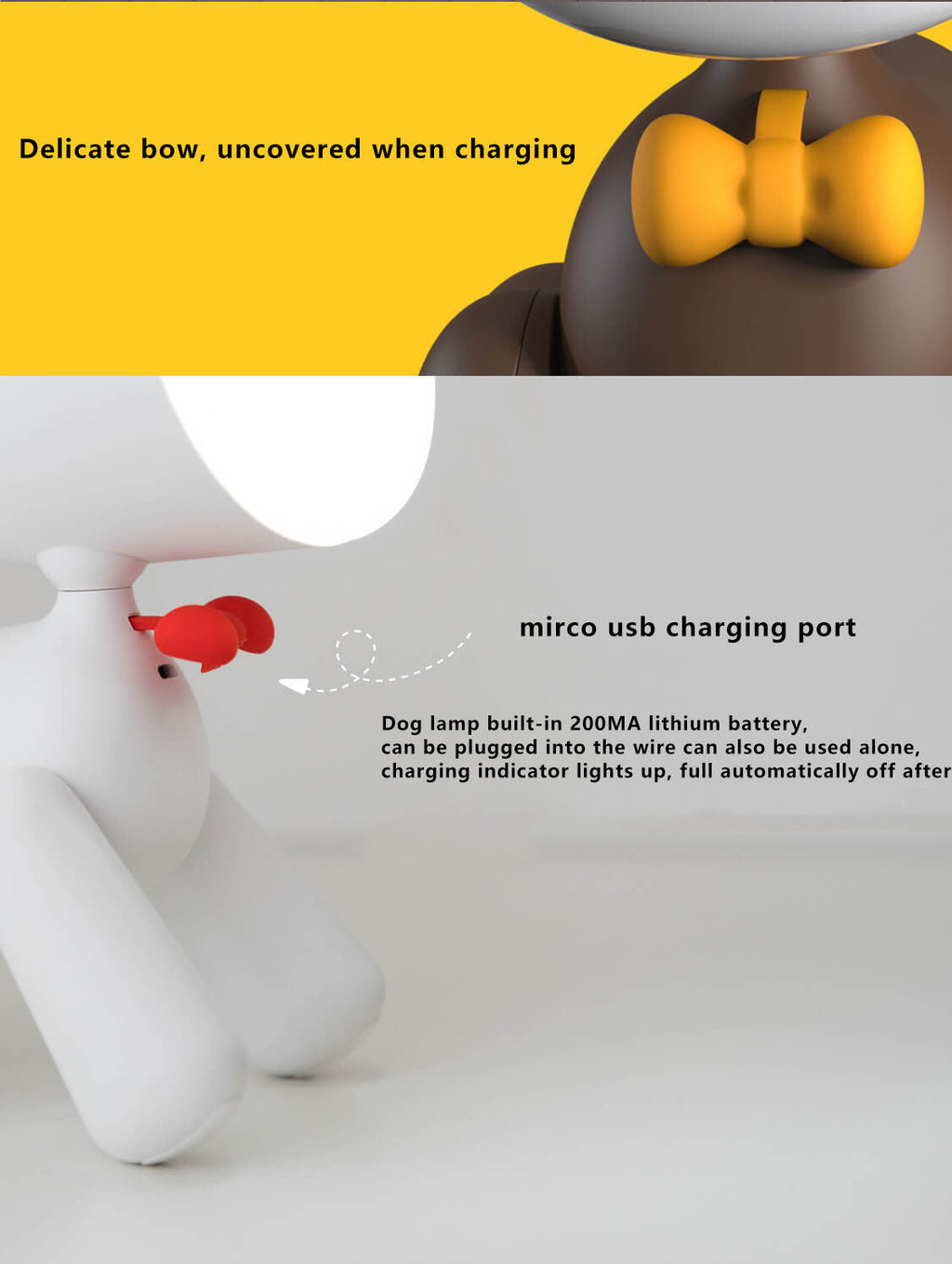 Smart Dog Night Table Lamp