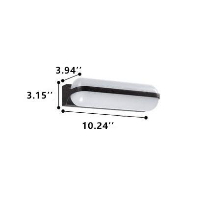 Cylinder Ring 1/2 Outdoor Light