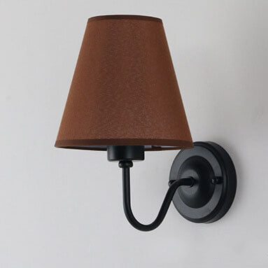 Fabric Bell Bend Arm Wall Lamp