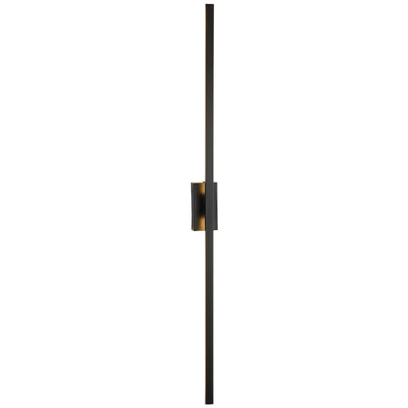 Black Linear Mirror Front Wall Lamp