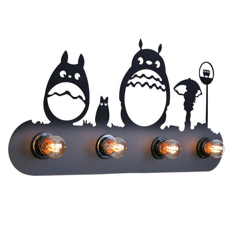 Wrought Iron 4-Light Outdoor Light