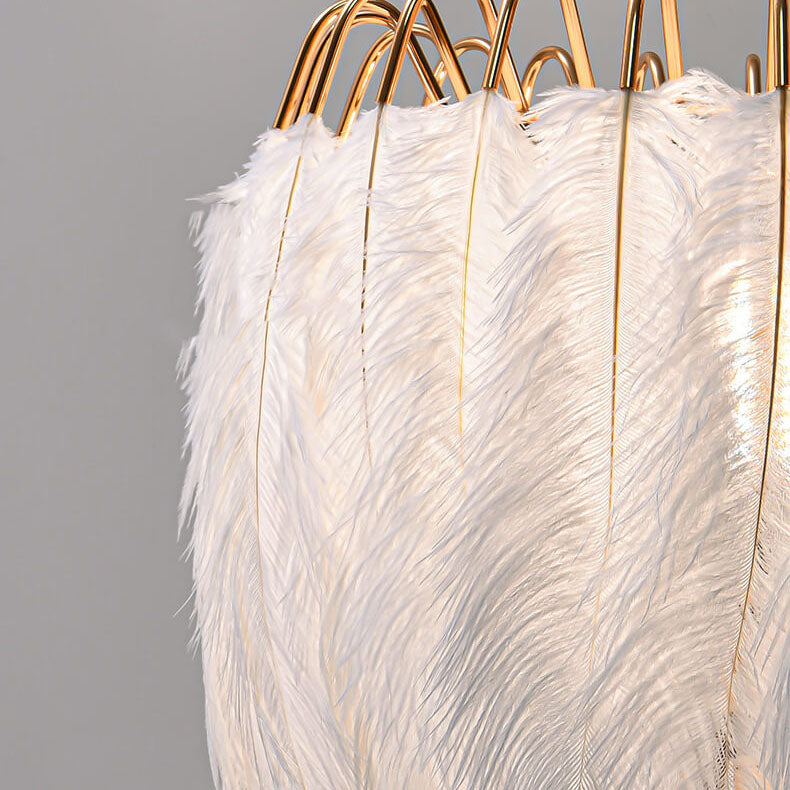 Feather Crown Tripod Floor Lamp