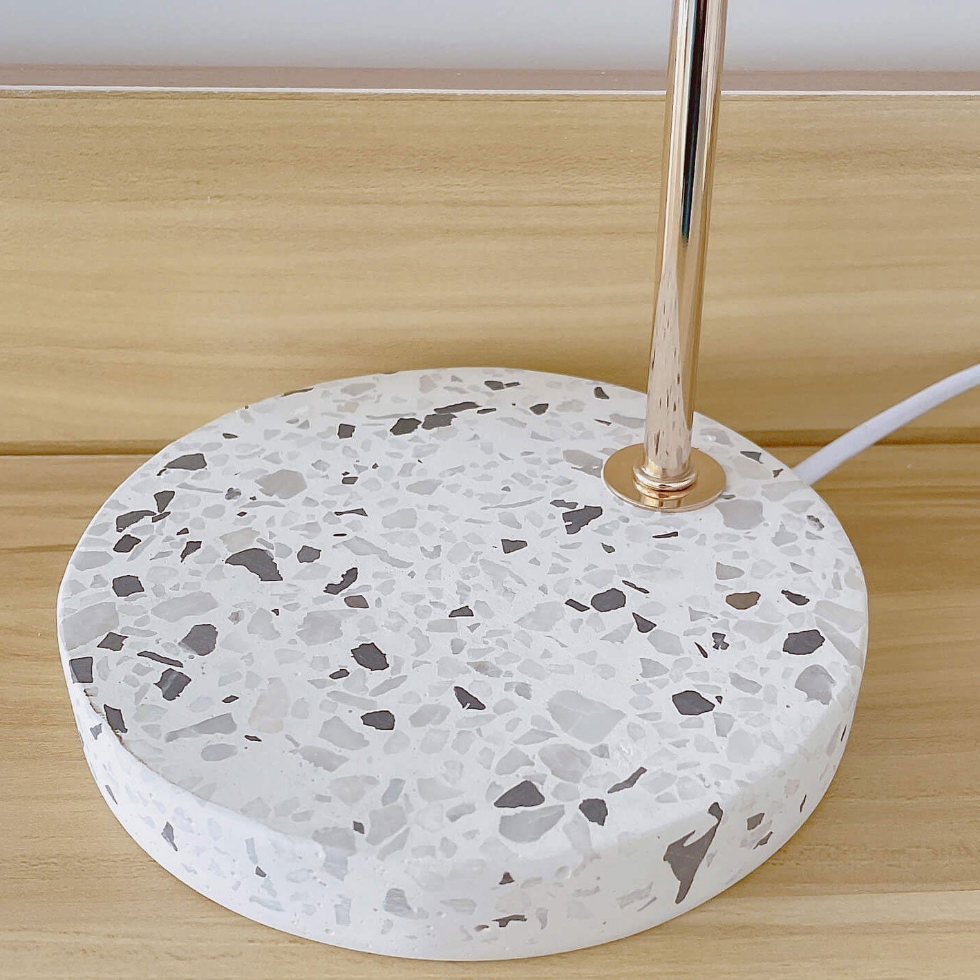 Glass Terrazzo Melting Wax Table Lamp