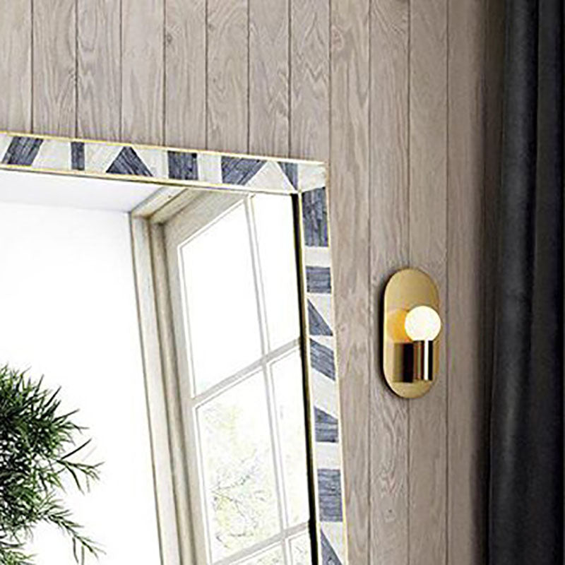 Iron Oval Ball Bedroom Wall Lamp