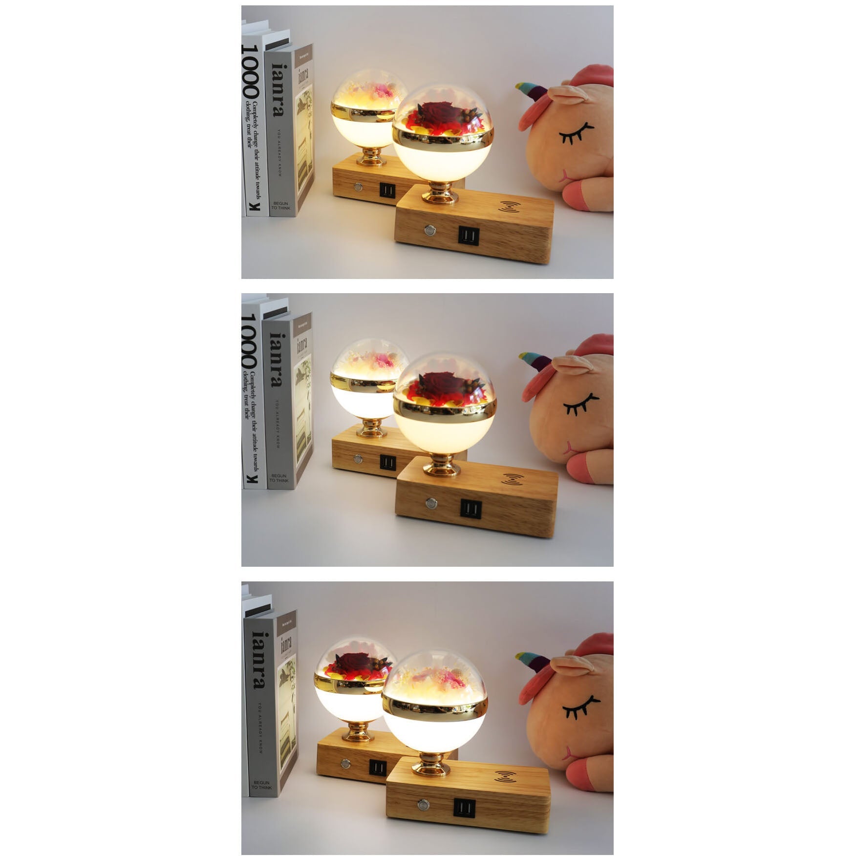 Permanent Flower Night Smart Table Lamp