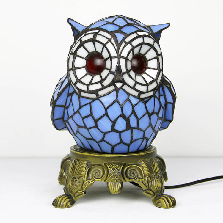 Cartoon Parrot Resin Stained Table Lamp