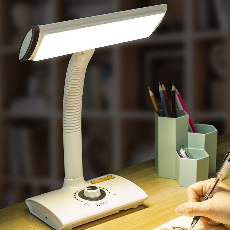 White Study Reading Rechargeable Table Lamp