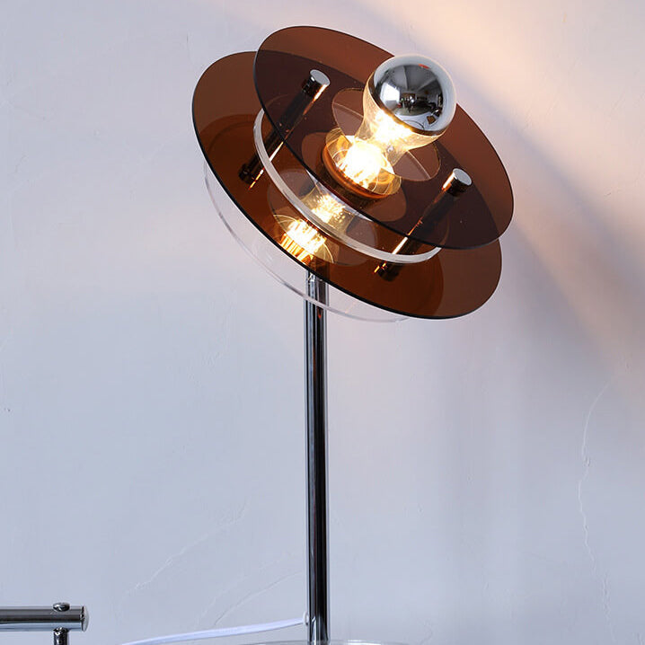 Acrylic Space Saucer Design Table Lamp