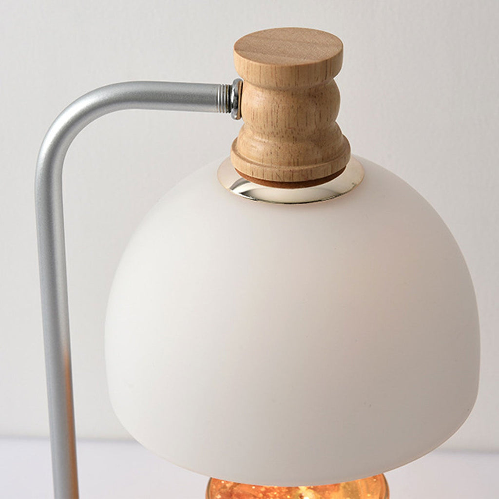 Log Glass Dome Melting 2-Light Table Lamp
