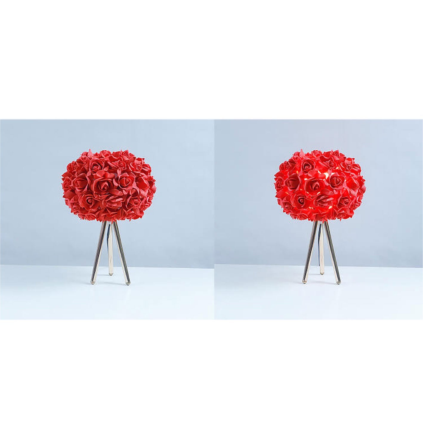 Rose Metal Table Lamp