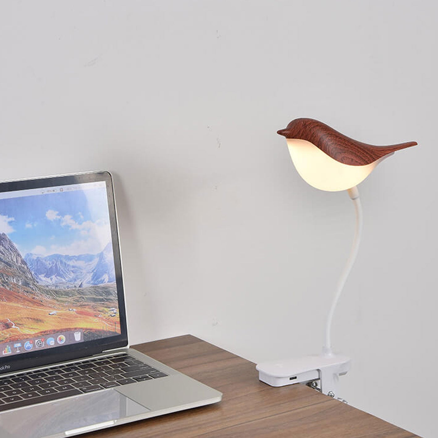 Bird Clip Charging Night Table Lamp
